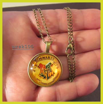 Harry Potter Hogwarts Amulett mit Halskette