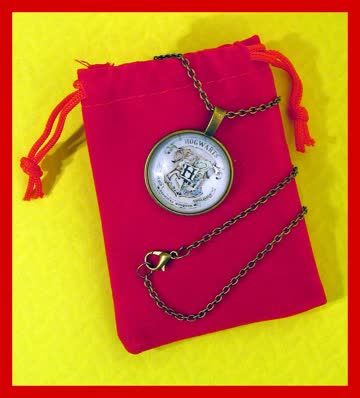 Harry Potter Hogwarts Amulett mit Halskette