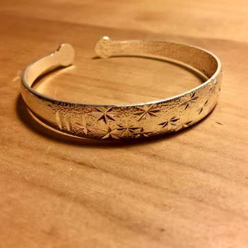 2x Modeschmuck, NEU! indisch: Armband Armreif silberfarbig