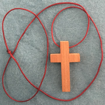 Exsila Artikel: Holz Kreuz Kette