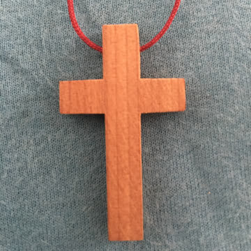 Holz Kreuz Kette