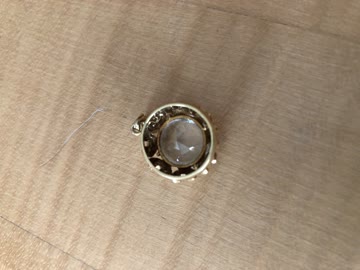 Anhänger mit Kristall, 18 Karat Gold