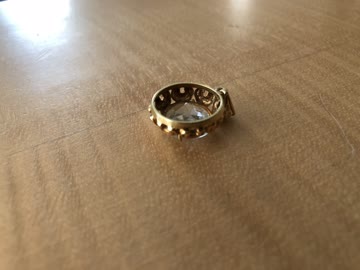 Anhänger mit Kristall, 18 Karat Gold