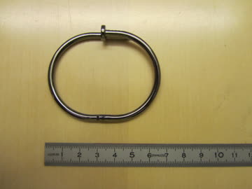 Exsila Artikel: Armreif Nagel schwarz NEU