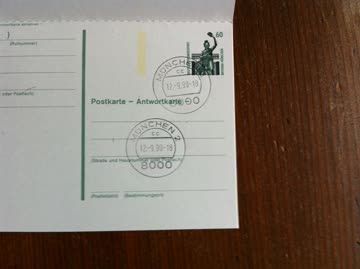 D-1990 2 Postkarten mit Antwortkarten Berlin München