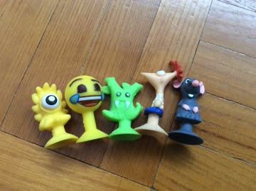 5 Saugnäpfli mit diversen Figuren