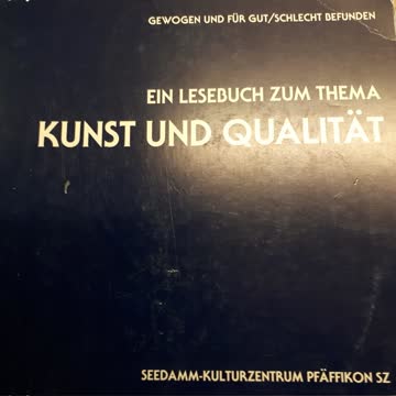 Ein Lesebuch zum Thema Kunst und Qualität