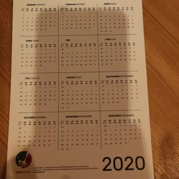 Zoo Kalender für 2019