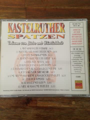 Kastelruther Spatzen - Träume von Liebe und Zärtlichkeit CD2