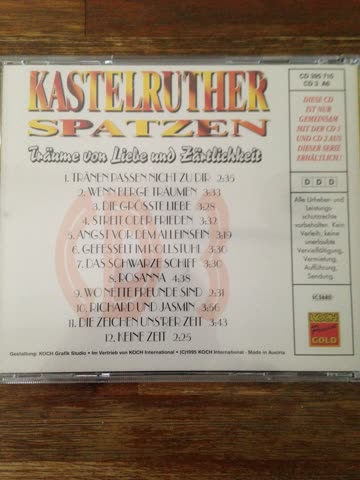 Kastelruther Spatzen - Träume von Liebe und Z$rtlichkeit CD3