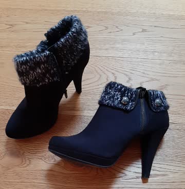 Exsila Artikel: Schöne schwarze Damenschuhe Gr. 39 - NEU