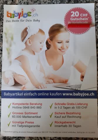 Exsila Artikel: Baby Joe Gutschein