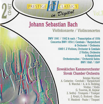 JOHANN SEBASTIAN BACH - JOHANN SEBASTIAN BACH - VOL.3