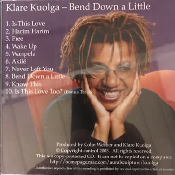 Klare Kuolga: Bend Down A Little (Pop)