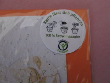 „Growing Paper" Grusskarte