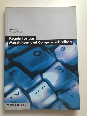 Regeln für das Maschinen- und Computerschreiben