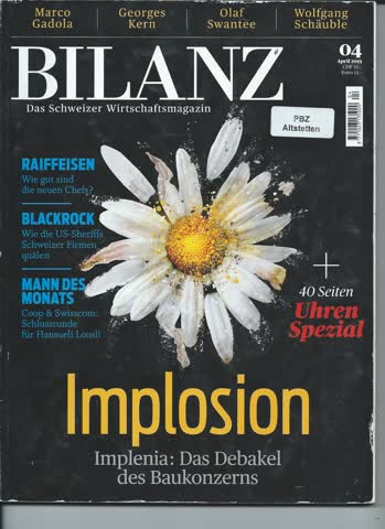 Bilanz Nr.4 / April 2019