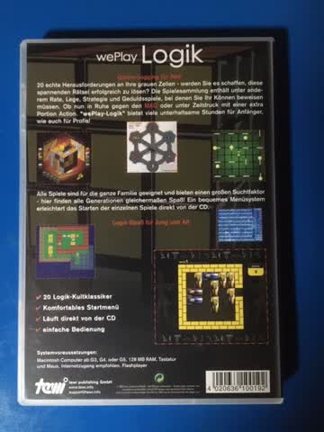 WePlay Logik 20 fesselnde Varianten MAC Spiele