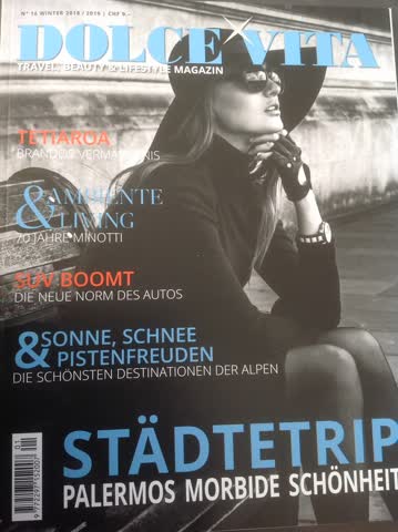 DOLCE VITA Ausgabe Nr. 16, Winter 2018 / 2019
