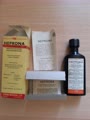 Alte Medikamentenverpackung HEPRONA mit leerer Flasche,EVANS