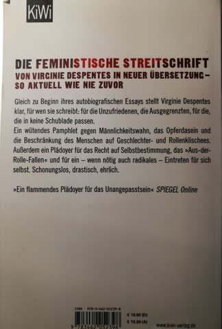 King Kong Theorie, Virginie Depentes
