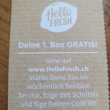 HelloFresh Gutschein für 1. Box Gratis
