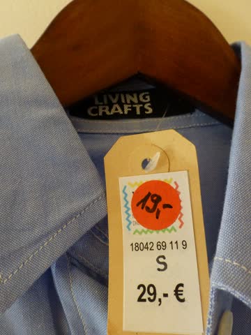 Damen Bluse kurzarm Bio Baumwolle Gr. S NEU Wert: 29€