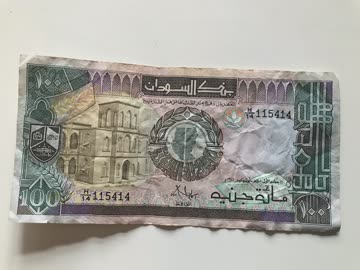 Sudanesische Banknote 100 Pounds