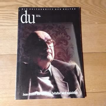 Du die Zeitschrift der Kultur März1989 Jean-Rudolf von Salis