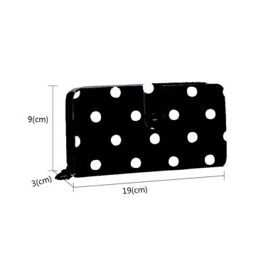 NEUES Portemonnaie schwarz-weiss Polka dots