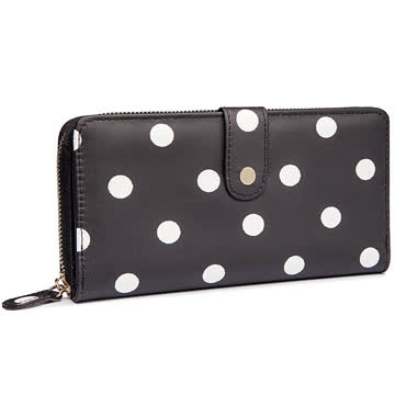 NEUES Portemonnaie schwarz-weiss Polka dots