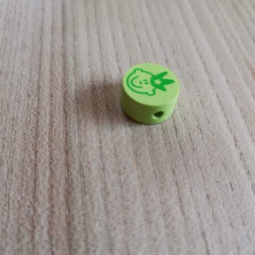 Motivperle Holz Prinz grün