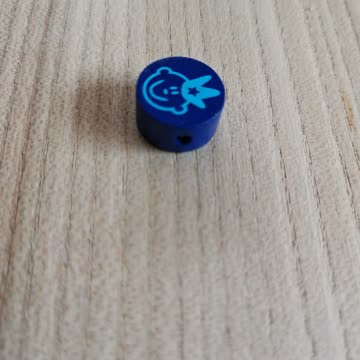 Holz Motivscheibe Prinz blau