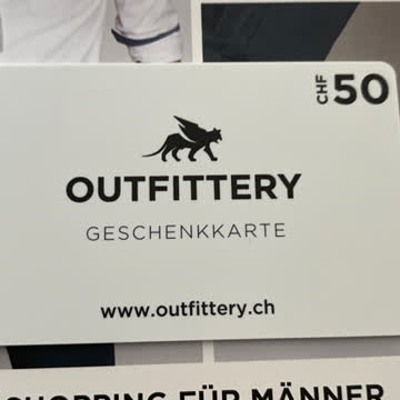 Exsila Artikel: 12 x CHF 50.- OUTFITTERY Gutscheine für CHF 600.-