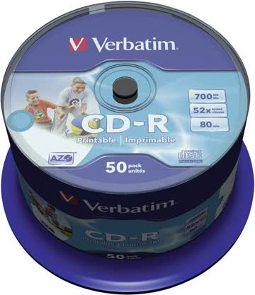Exsila Artikel: VERBATIM CD-R80 700MB 52X 50PC SPINDLE