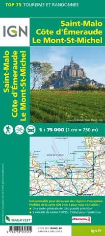 Landkarte: Saint-Malo - Côte d'Emeraude - Le Mont-Saint-Michel