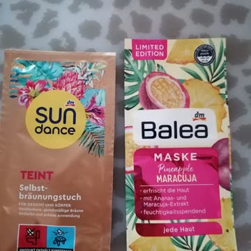 Exsila Artikel: Bräunungstuch und Gesichtsmaske Neu