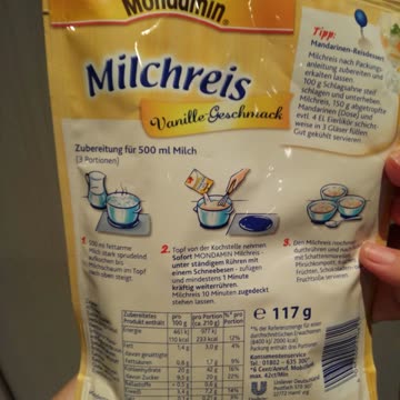 Milch Reis neu