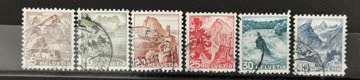 1948 Landschaften Satz gestempelt