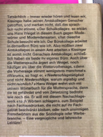 Die Leiden der jungen Wörter