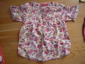 Bluse kurzarm gr 104