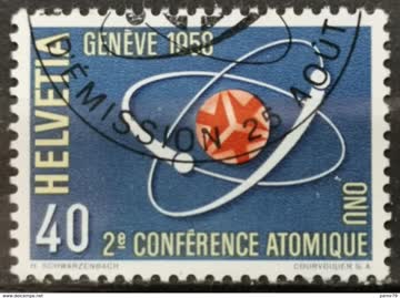 1958 Atomkonferenz Genf ET-Stempel MiNr: 662