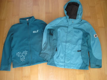 Jack Wolfskin Jacke 3 in 1 Grösse 128