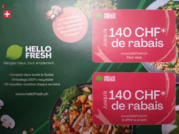 HELLO FRESH CHF 140.- Gutschein