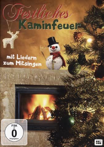 Festliches Kaminfeuer
