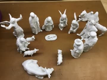 Porzellan Krippenfiguren