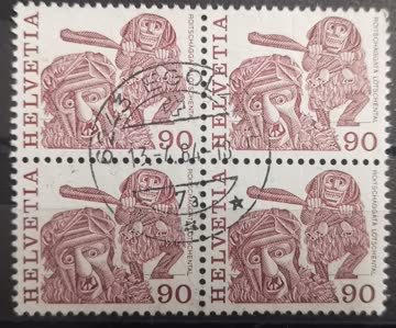 1977 Roitschäggätä Lötschental Viererblock