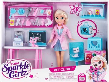 ZURU Sparkle Girlz Tierklinik Puppenset NEU OVP