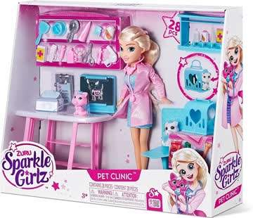 ZURU Sparkle Girlz Tierklinik Puppenset NEU OVP
