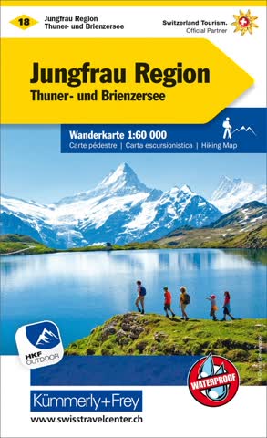 Jungfrau-Region Wanderkarte Nr. 18